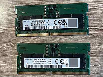 Оперативная память sodimm DDR5 16gb (8*2) Samsung