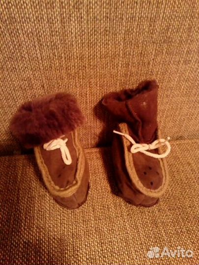 Новые меховые пинетки