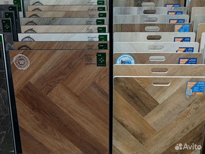 Каменный ламинат елочкой / кварцевый ламинат