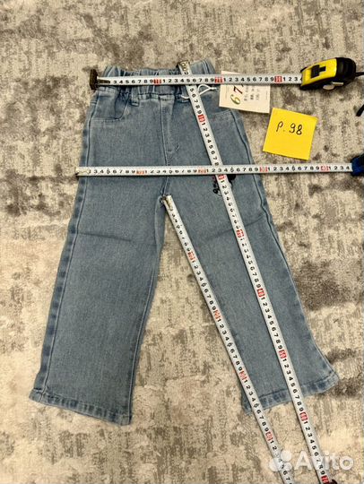 Модные джинсы для девочки с Минни новые 92-116