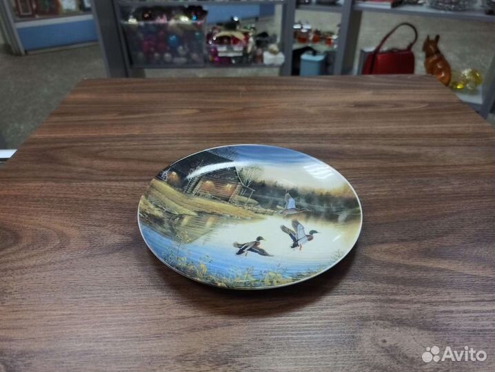 Фарфоровая Тарелка Клеймо Европейский Антиквариат