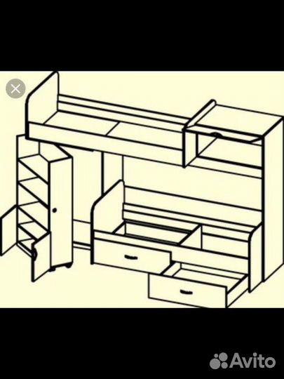 Двухъярусная кровать
