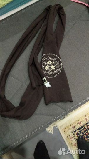 Галстук с запонками и шарф узкий