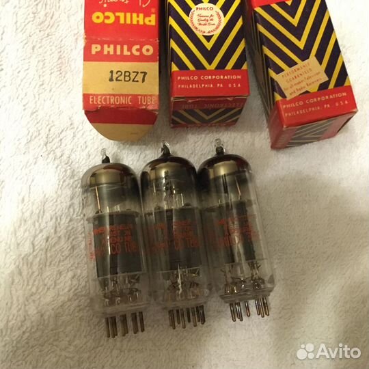 Радиолампы 12bz7/12ax7 Philko, Sylvania