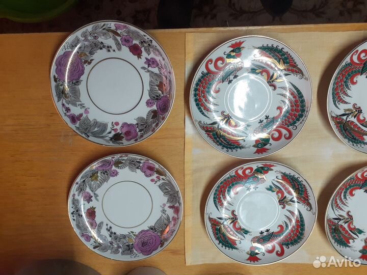 Блюдца с петухами лфз