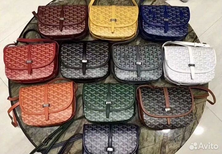 Сумка goyard мужская серая