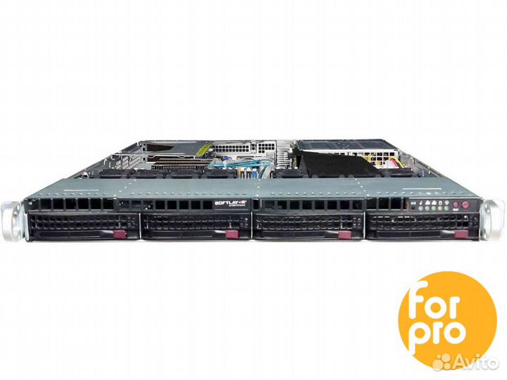 Supermicro 1U X11DPU 4LFF 2x5218RGold 768GB, SATA3