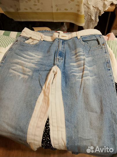 Джинсы унисекс прямые 56 р На большой рост
