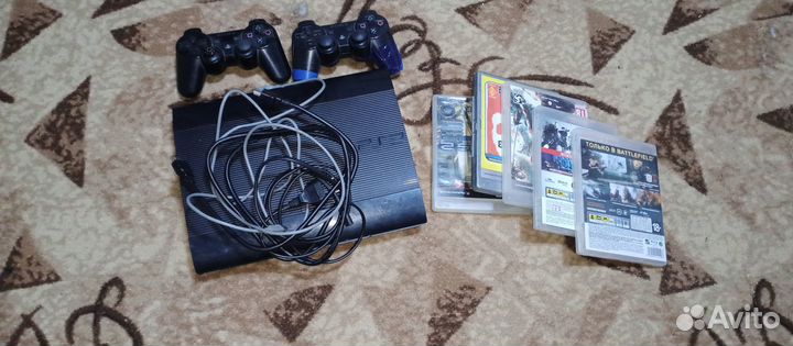 Игровая приставка ps3 super slim прошитая