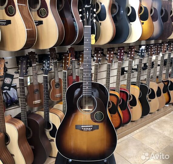 Электроакустическая гитара Cort earth100SSF-SB