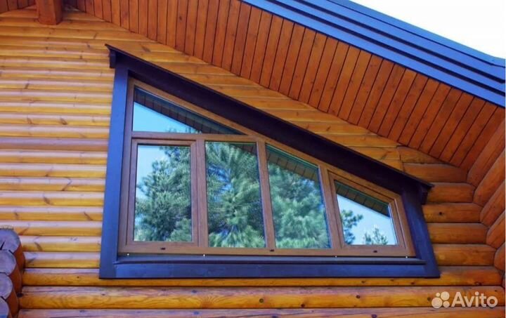 Окна пвх для фронтона