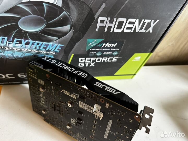 Видеокарта 1660ti Asus Phoenix гарантия