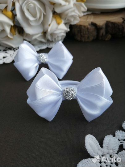 Школьные бантики, резинки для волос