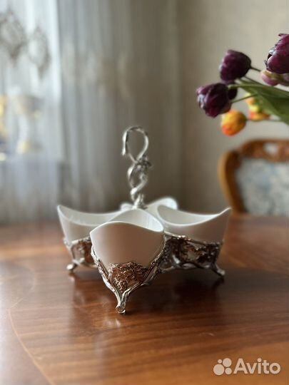 Менажница фарфор, набор для специй