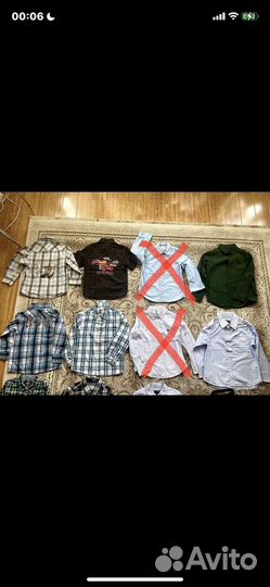 Рубашки от 104 до 122