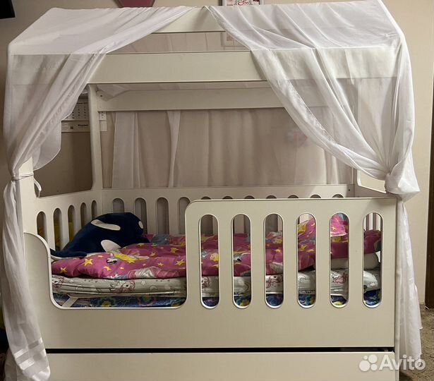 Детская кровать 80 160 домик