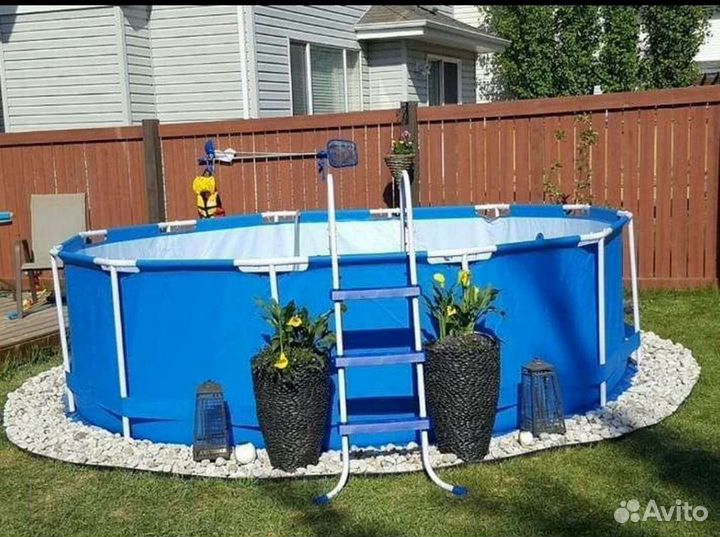 Каркасный бассейн 366*122 новый