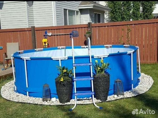 Каркасный бассейн 366*122 новый
