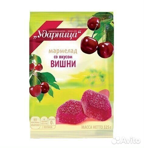 Мармелад Ударница со вкусом Вишни 325 г