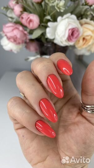 Маникюр гель лак Солнечный