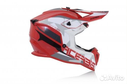 Мотошлем Acerbis linear Red/White 2023