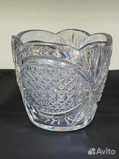 Салатник хрустальный перламутровый