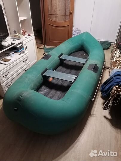 Лодка надувная двухместная бу
