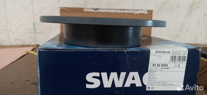 Диск тормозной Toyota Rav 4 III Mark X 81929353