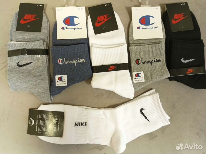 Носки мужские новые Nike, Champions