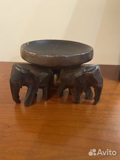 Слоники тарелочка, дерево Тайланд