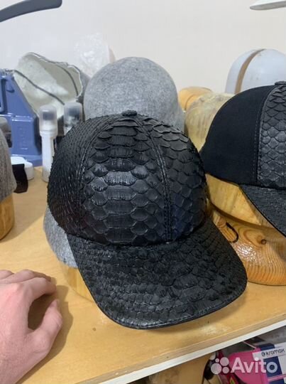 Кепки Питон Бейсболки из кожи Питона