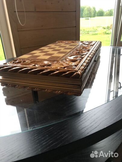 Шахматы - шашки - нарды ручной работы