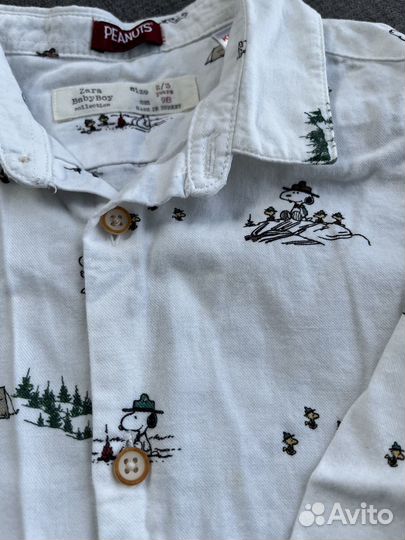 Рубашка zara 98 см