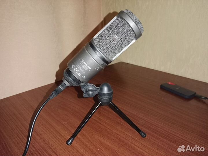 Студийный микрофон Audio-Technica AT2020USB+