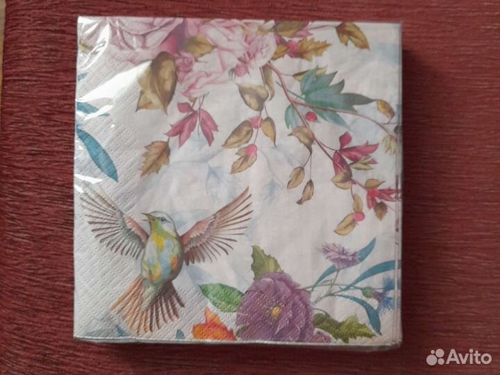 Салфетки декупаж набор от 10 штук