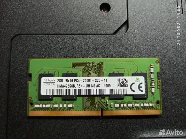 DDR4 SK hynix 2GB 1Rx16 PC4-2400T-SCO-11