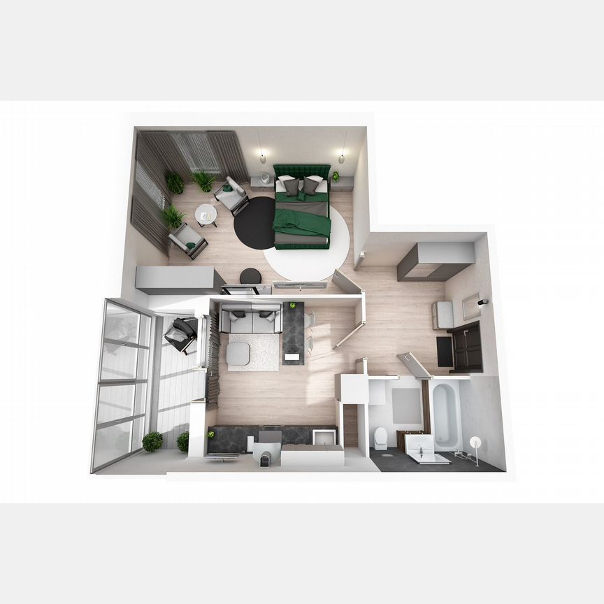 1-к. квартира, 44,5 м², 3/8 эт.
