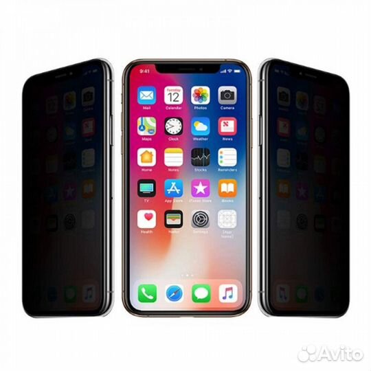 Защитное стекло антишпион для iPhone