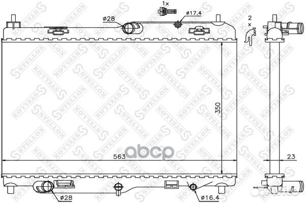 10-25410-SX радиатор системы охлаждения АКПП F