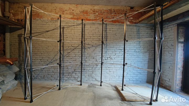 Мобильный складной выставочный стенд Pop Up 5x3