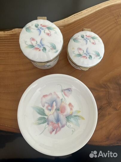 Английский фарфор шкатулки блюдце для колец