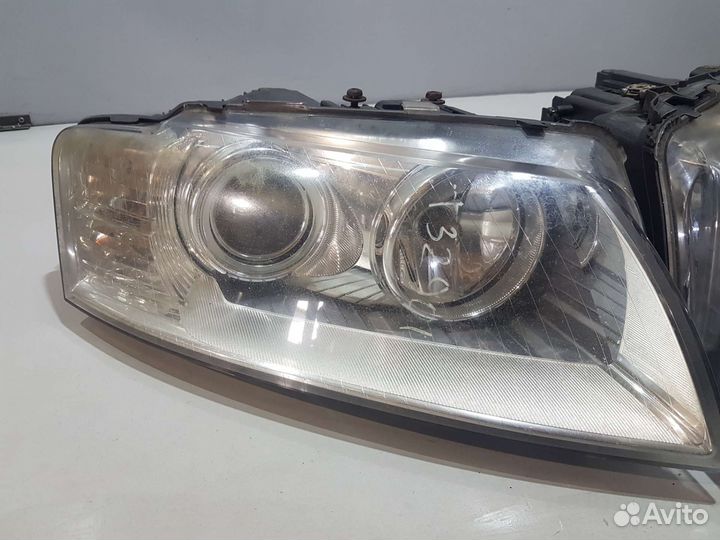 Комплект передних фар рестайлинг ауди а8 audi a8