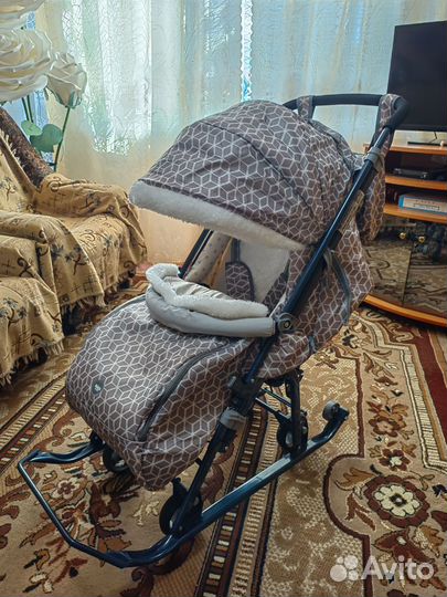 Детские санки коляска Nika