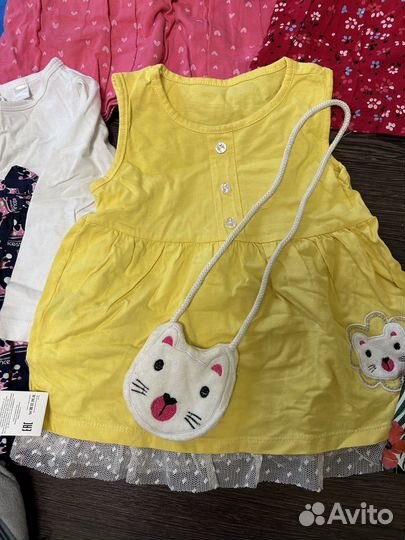 Платья пакетом для девочки 86 92 98