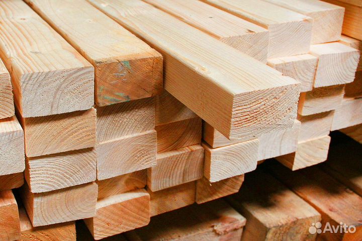 Строганный брус лиственница 190х190мм, гост