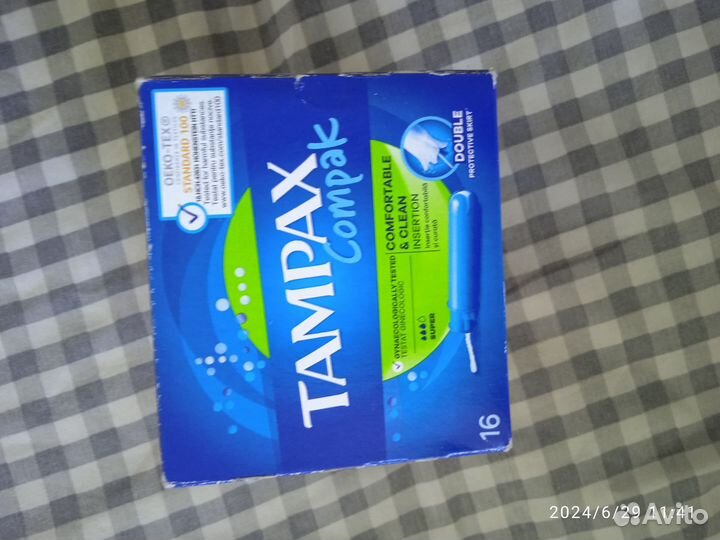 Tampax compak с аппликатором, 15 шт