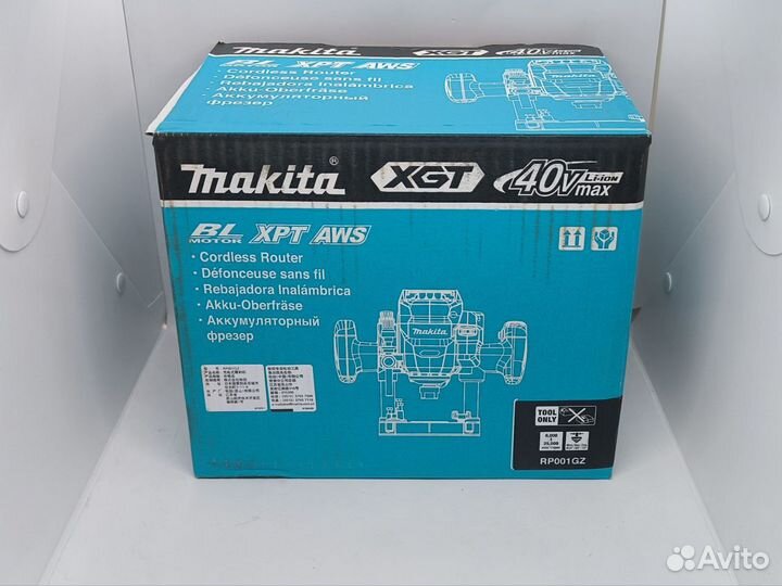 RP001GZ Makita XGT 40V. Фрезер. Оригинал. Новый