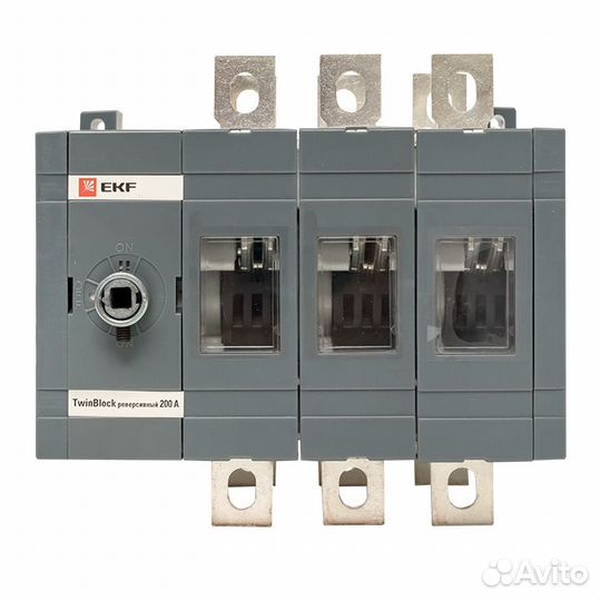 EKF PROxima Рубильник 200A 3P реверсивный без рукоятки управления TwinBlock