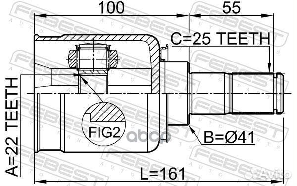 Шрус 2211CD Febest
