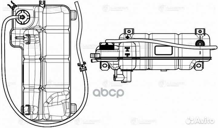 Бачок расширит. охл. жидкости для а/м Iveco Daily